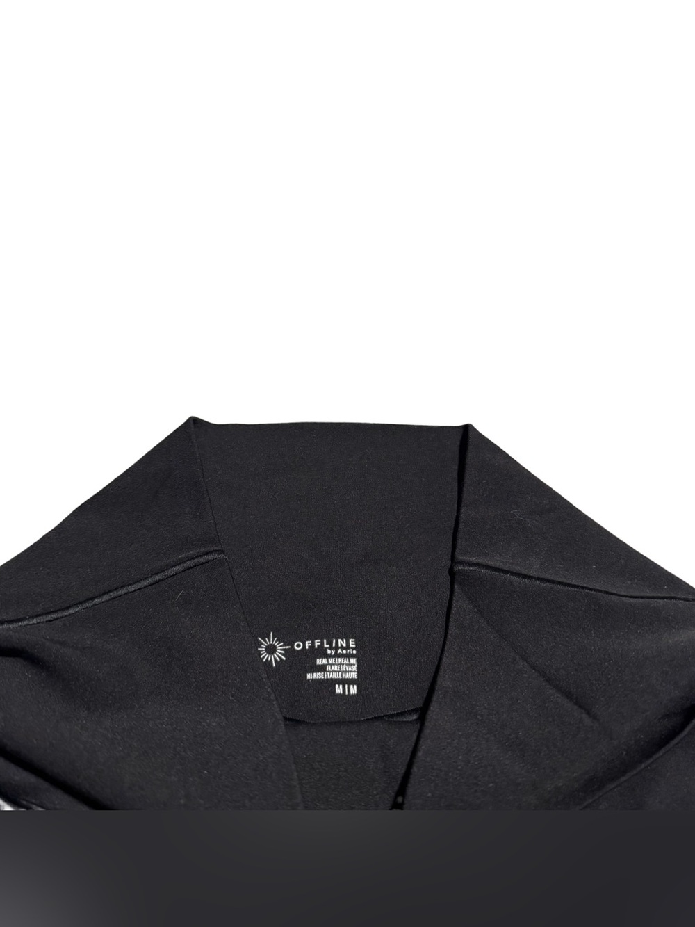 Offline by Aerie Real Me Crossover Flare Leggings High Waisted Black Size Medium - Picture 5 of 6